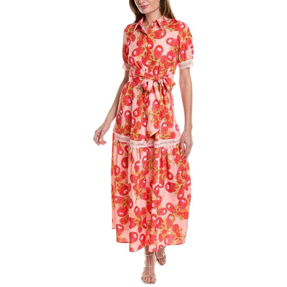 Floral Pink Midi Dress